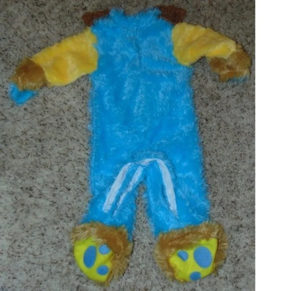 Cute Monster Halloween Costume 6/12 months Plush Jumpsuit Unisex Infant Baby